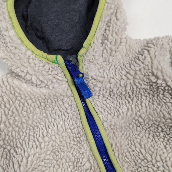 Baby Boden Jacket Boys 18-24m Teddy Bear Faux Sherpa Full Zip Hooded - Picture 2 of 5